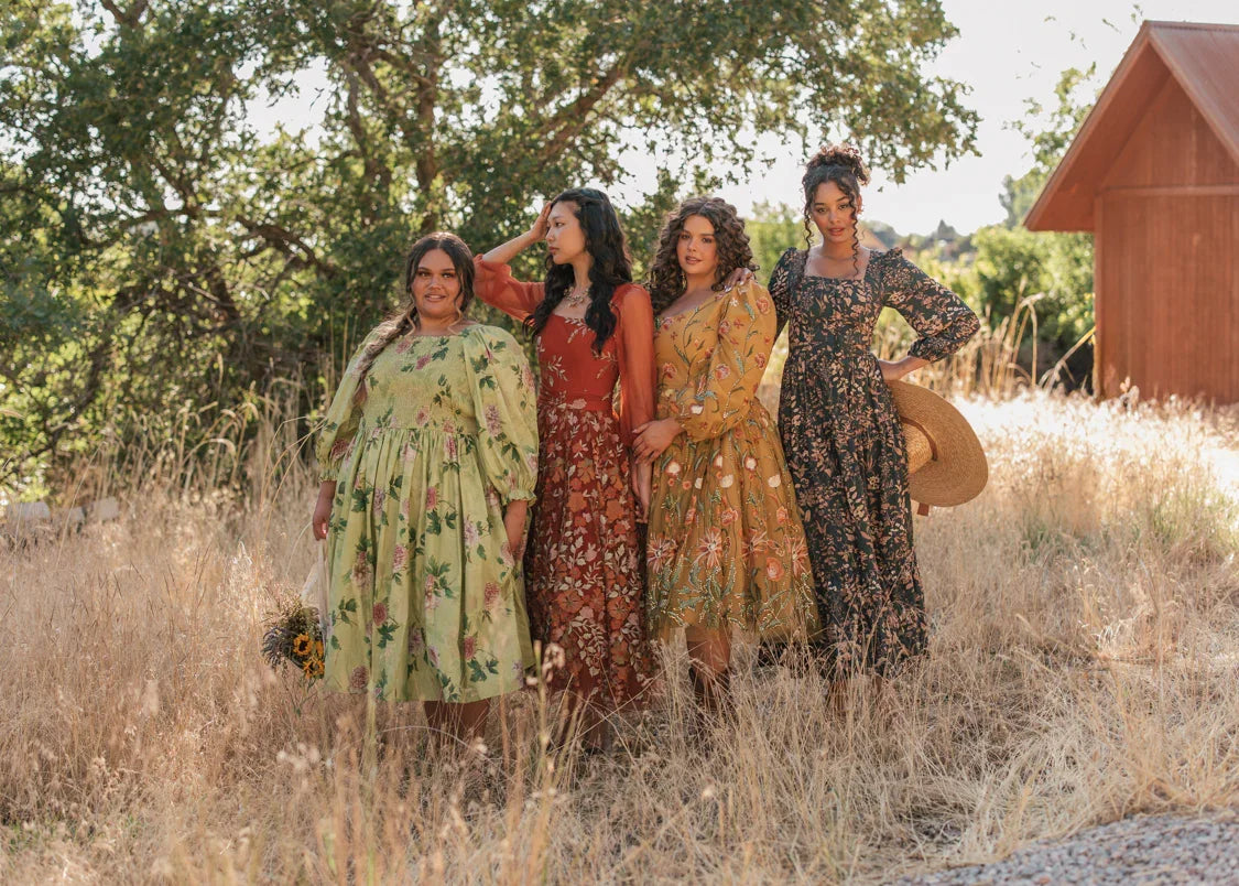 ワンピース Apolina Gerda dress Woodland floral 2-3y Apolina Gloria Dress Woodland Floral Hazel | BIEN BIEN