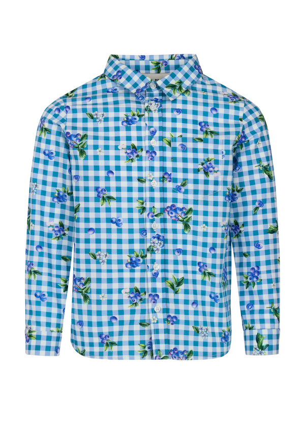 Blueberry Muffin Boys Button Down