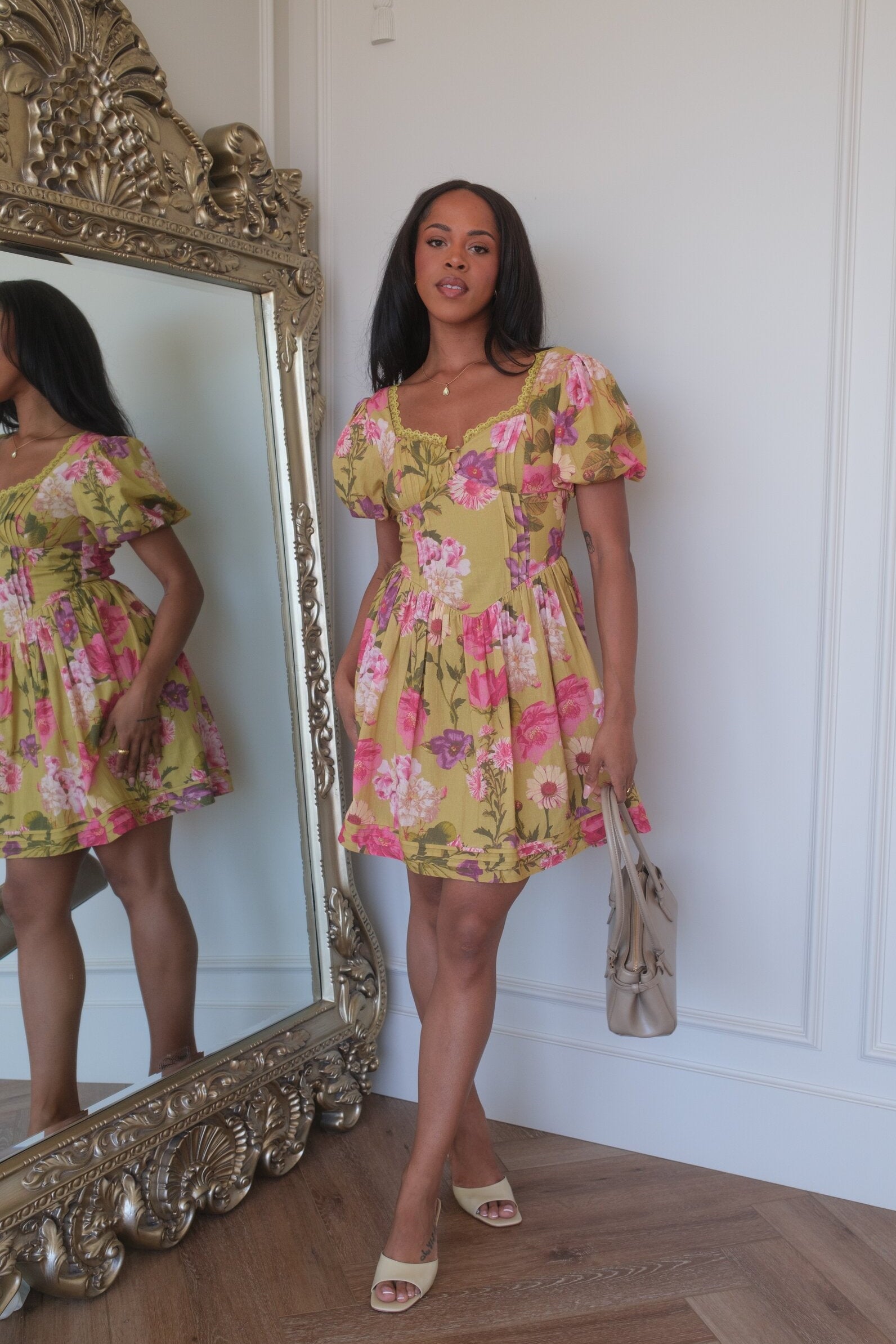 roxanne mini dresses Roxanne Mini Dress in Sage Stripe