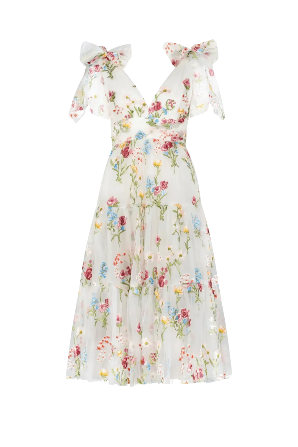 Margaret Midi Dress White Dresses - JessaKae - Margaret Midi Dress White - XXS