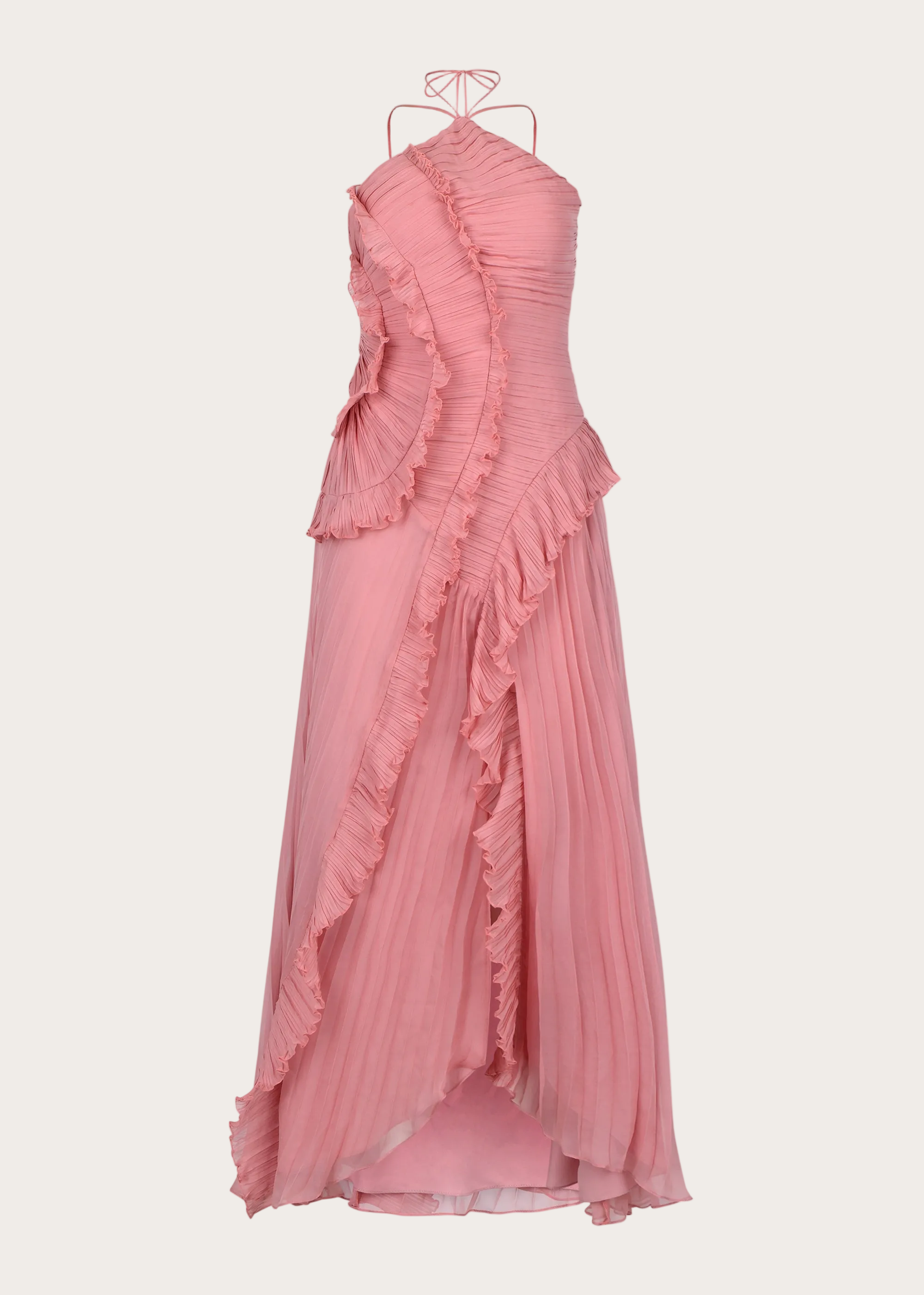 Coralyn Halter Pleated Dress