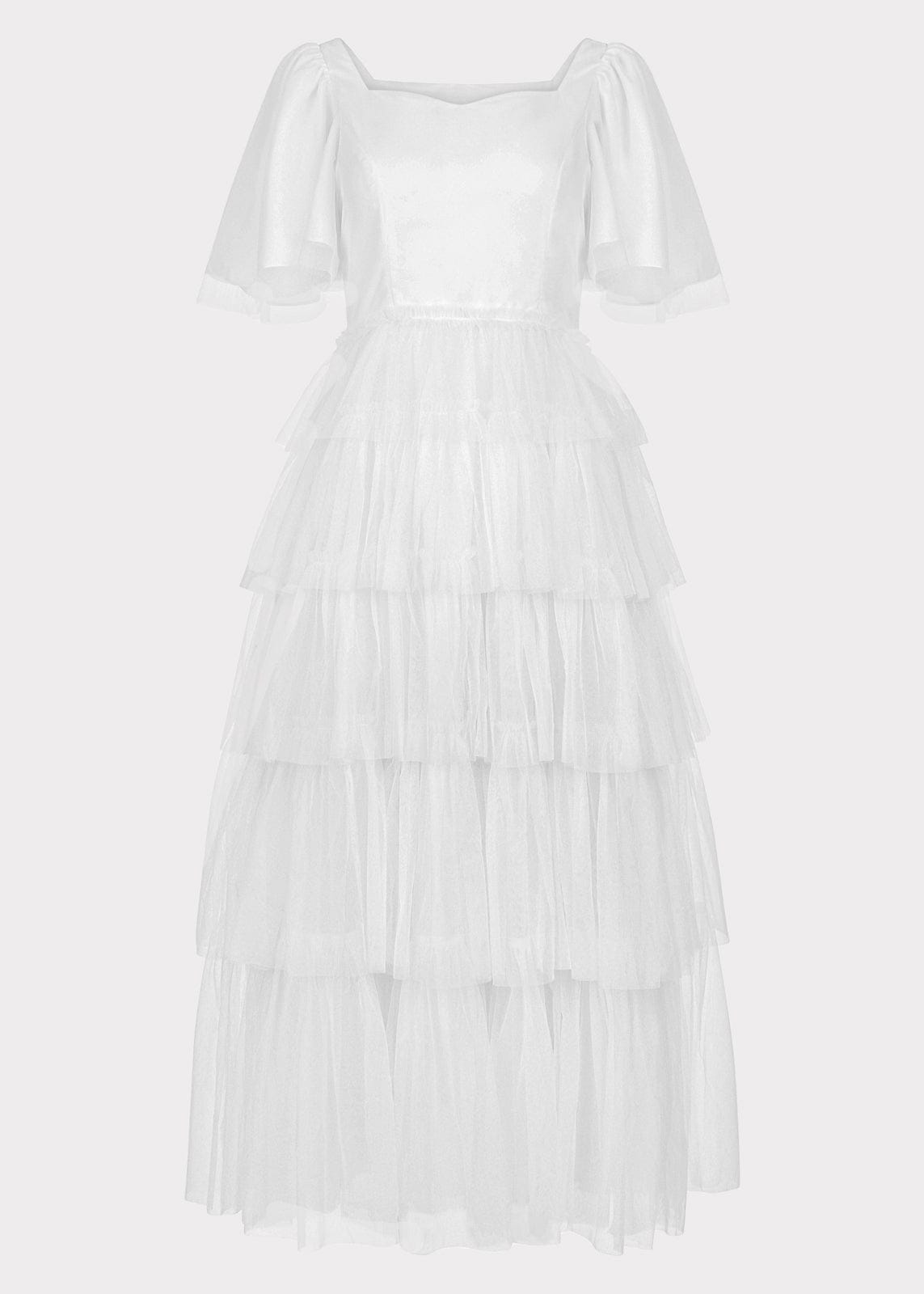 chic size inclusive model wearing JessaKae Allegro Dress White Dresses