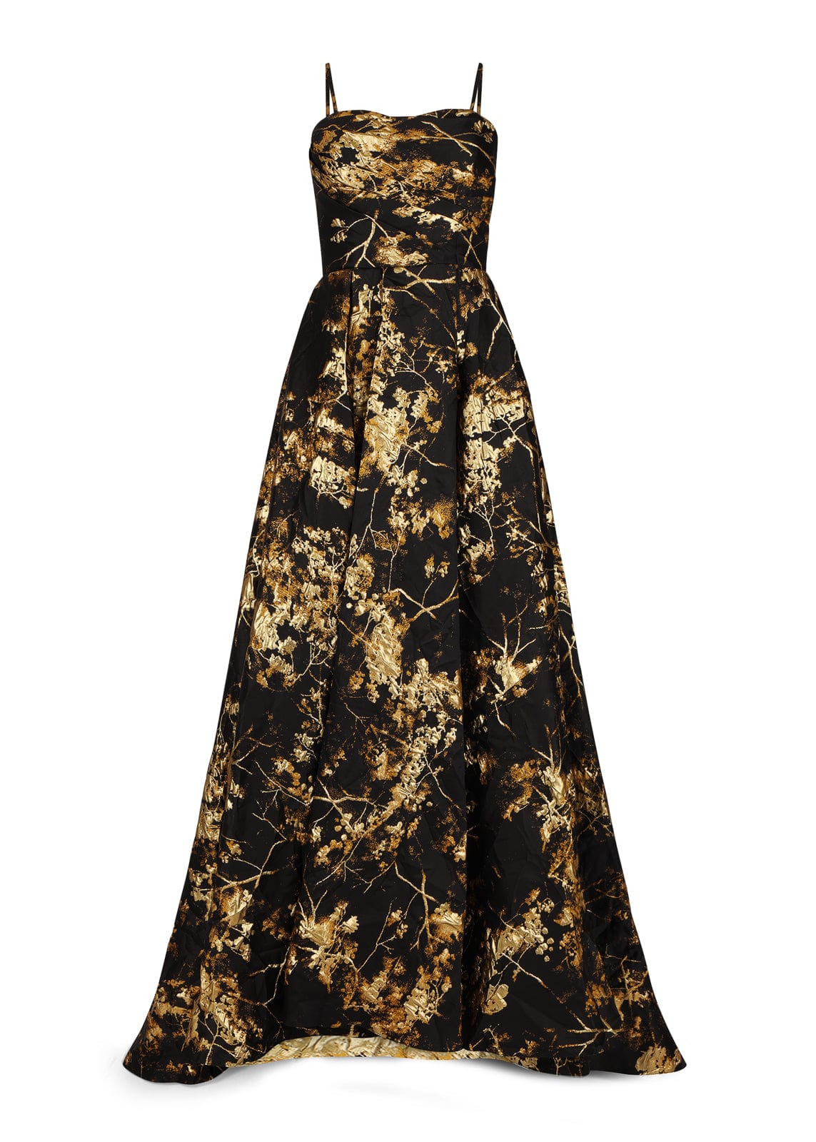 Arabella Sleeveless Gold Foil High Slit Formal Dress - Black | Occasion Dress in Sizes XXS6X | JessaKae Arabella Sleeveless Gold Foil High Slit Formal Dress - Black | Occasion Dress in Sizes XXS6X | JessaKae