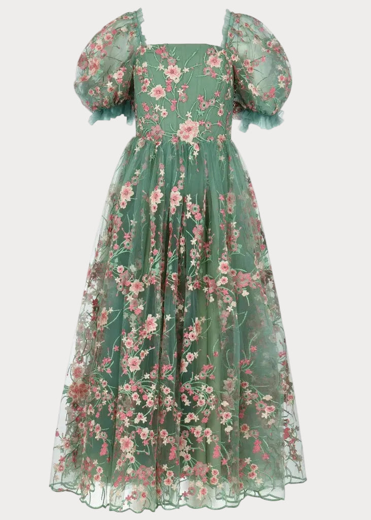 Blushing Meadow Dress Dresses - JessaKae - Blushing Meadow Dress - Rosemary / 00