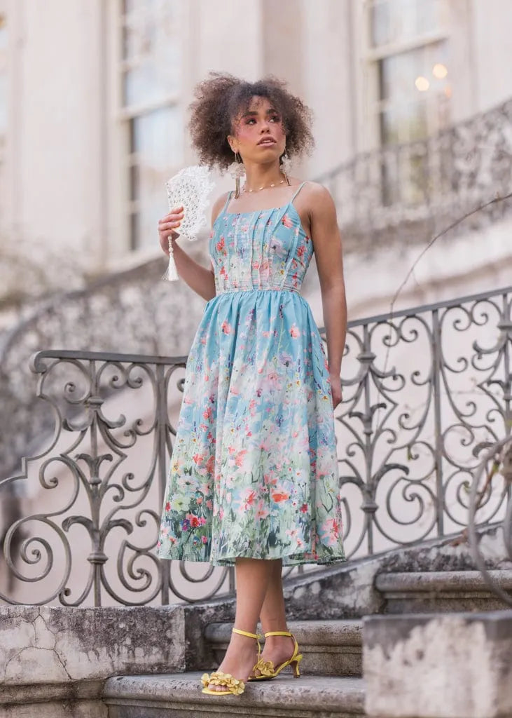 Calista Dress - JessaKae - Calista Dress - Watercolor / XXS