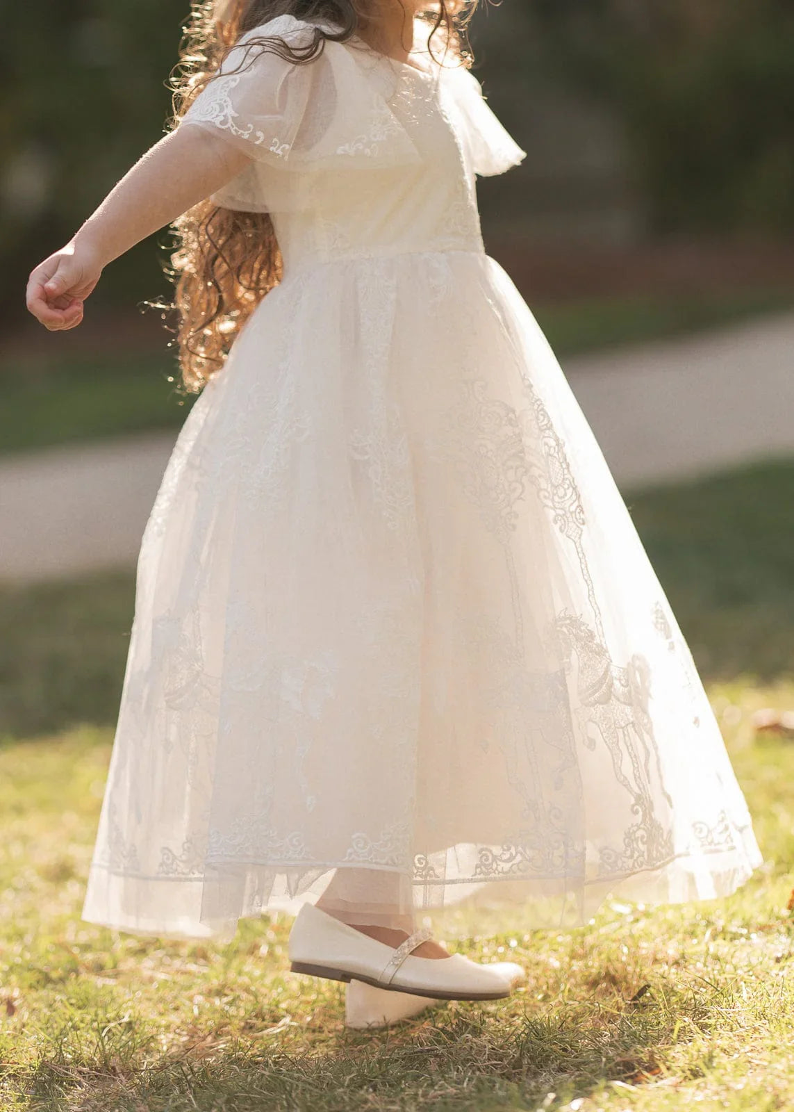 Carriage Girls Dress - JessaKae - Carriage Girls Dress - Carriage White / 12-18M