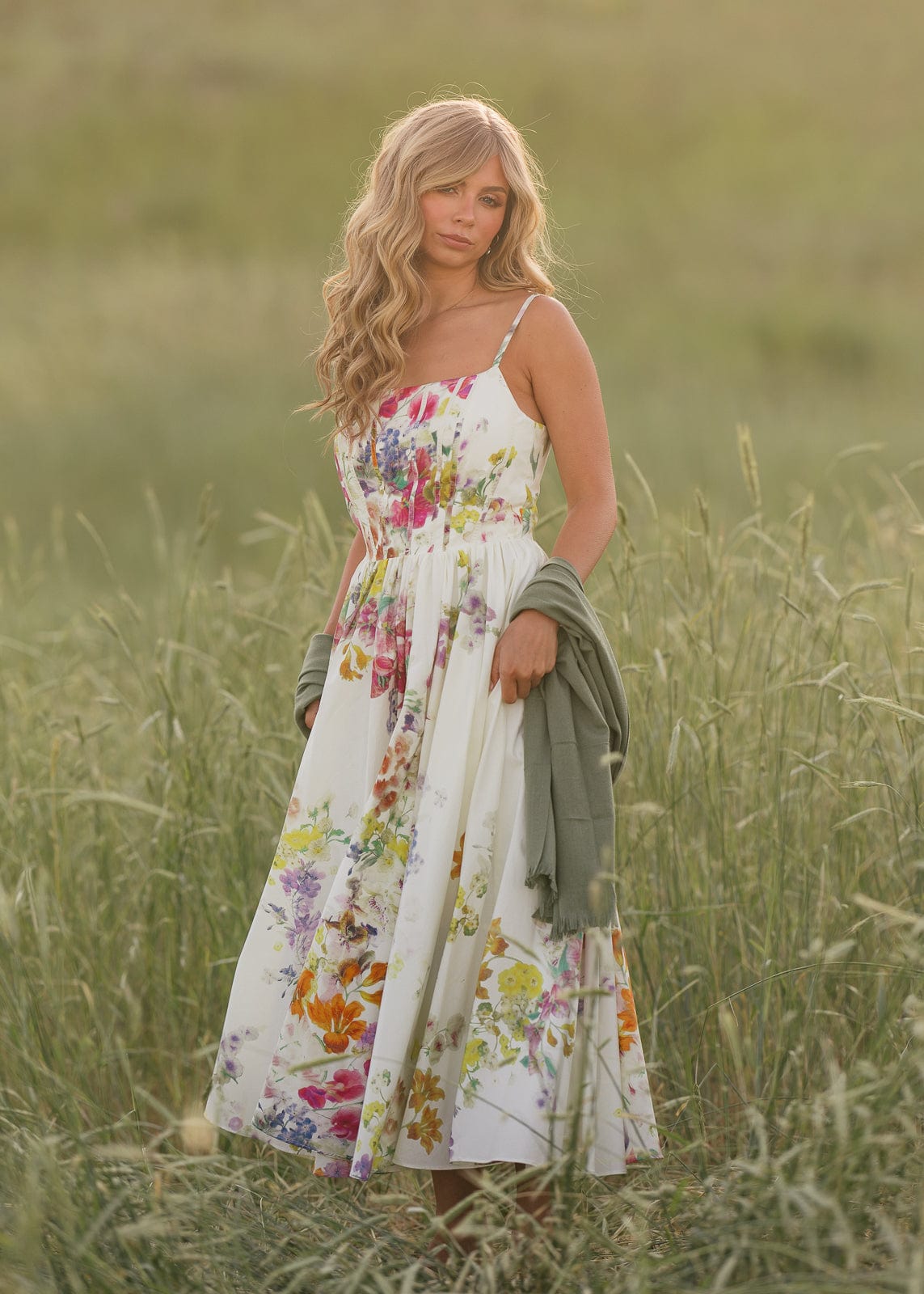 chic size inclusive model wearing JessaKae Catherine Dress