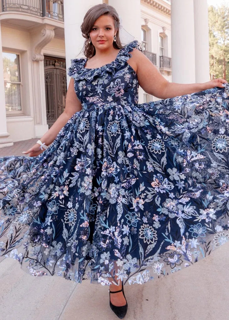 Chrissy Dress Dresses - JessaKae - Chrissy Dress - Midnight Meadow / XXS