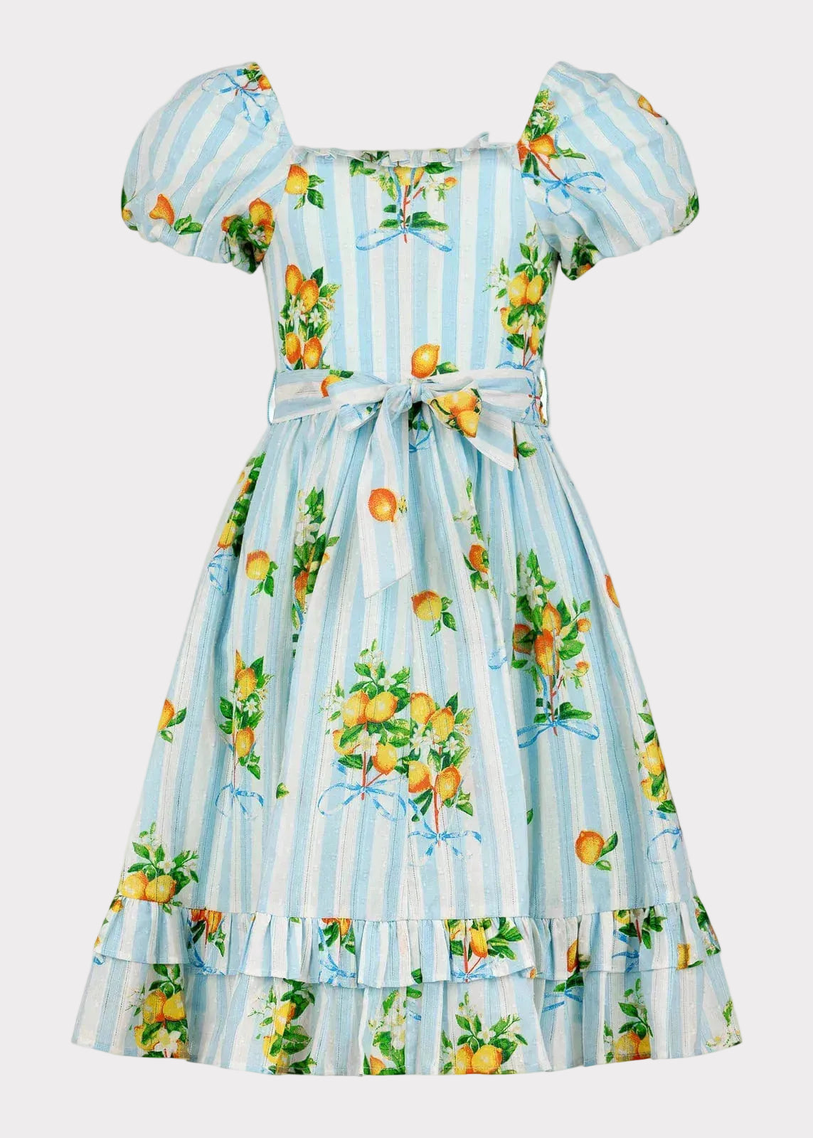 Citrus Girls Dress - JessaKae - Citrus Girls Dress - Zesty Blue / 12-18M
