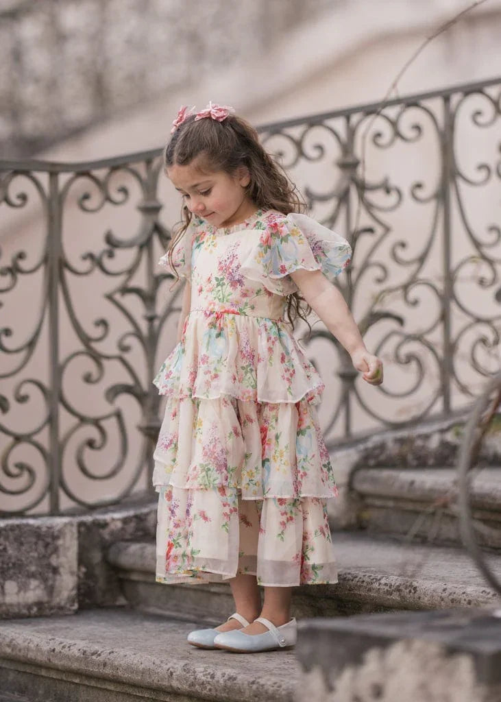 Clarabelle Girls Dress - JessaKae - Clarabelle Girls Dress - Cottage Garden / 12-18M
