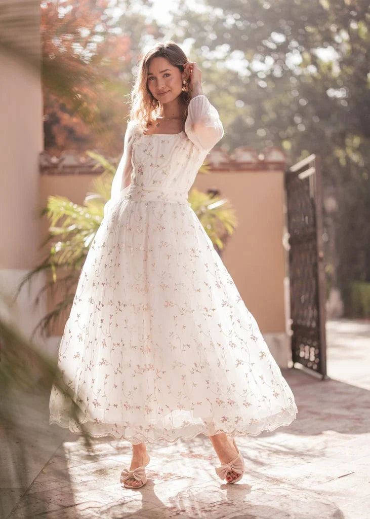 Eira Dress Dresses - JessaKae - Eira Dress - Daisy Blush / XXS