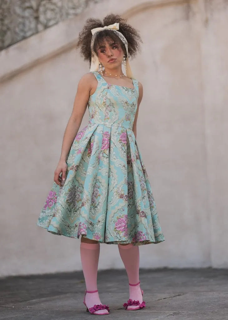 Emery Dress - JessaKae - Emery Dress - Chateau Blue / XXS