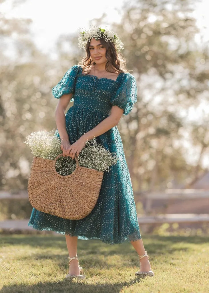 Everbloom Dress in Teal | Occasion Dress in Sizes XXS–6X Everbloom Dress in Teal | Occasion Dress in Sizes XXS–6X