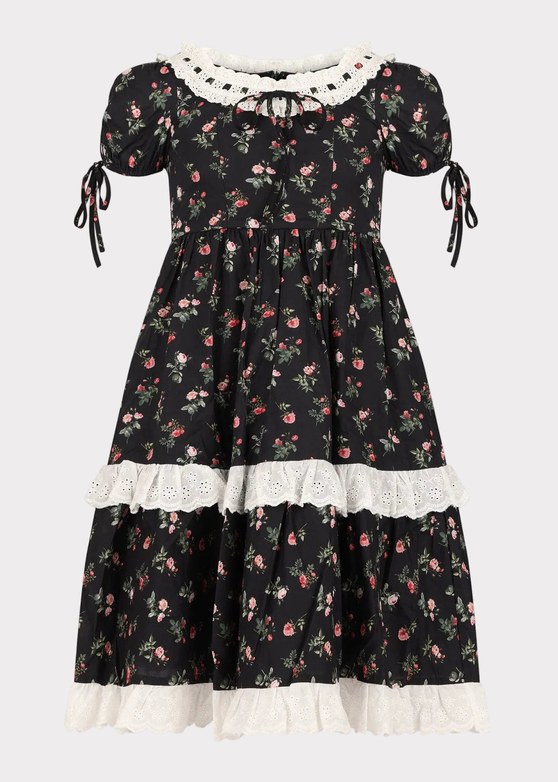 chic size inclusive model wearing JessaKae Fawn Girls Dress