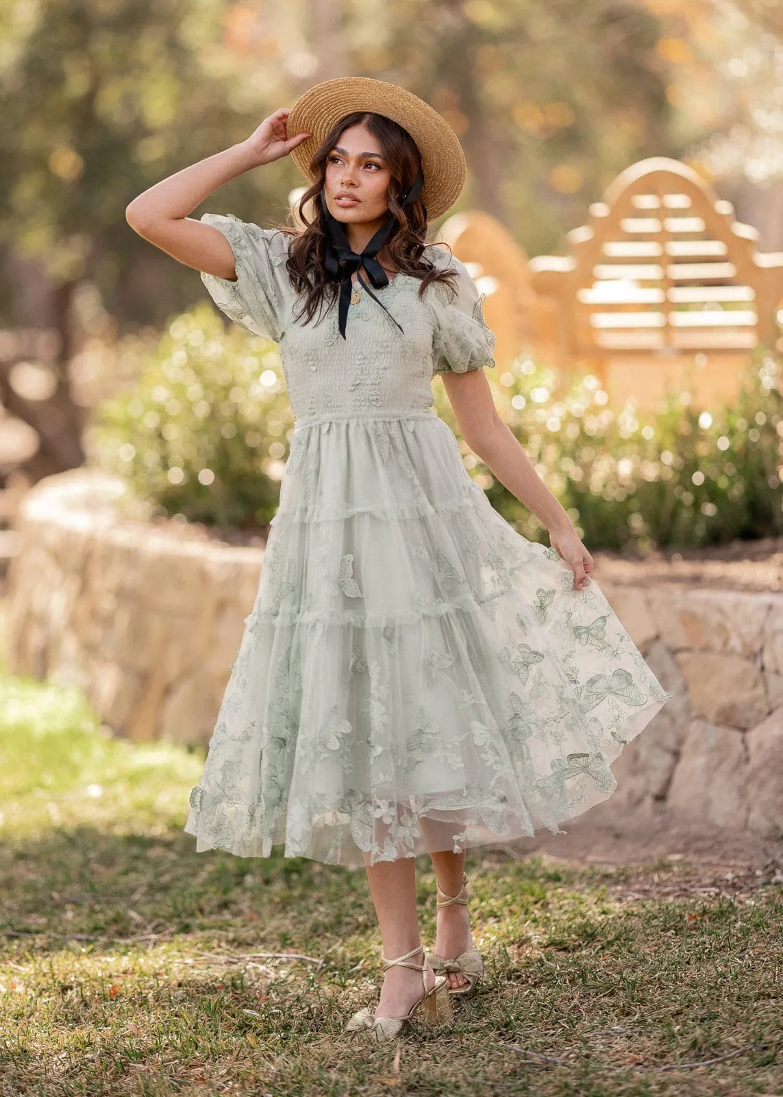 Flutter Dress - JessaKae - Flutter Dress - Clover / XXS