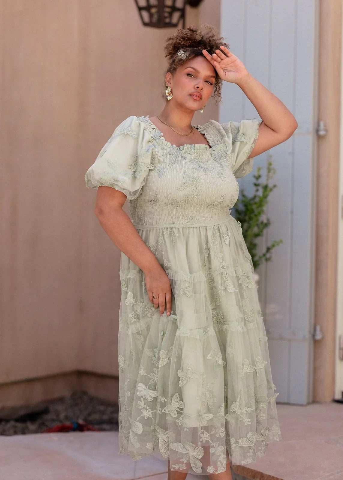 Flutter Dress - JessaKae - Flutter Dress - Clover / XXS