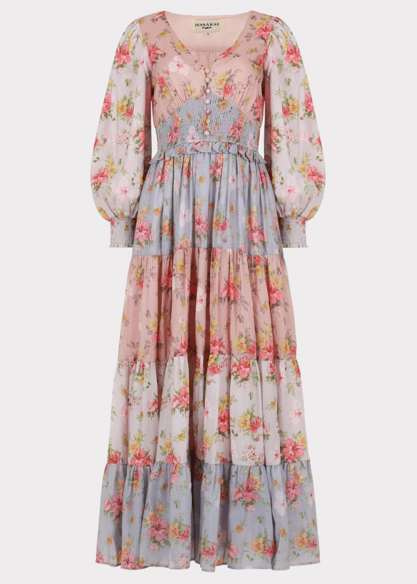 Garden Rose Dress Dresses - JessaKae - Garden Rose Dress - Sweet Peony / XXS