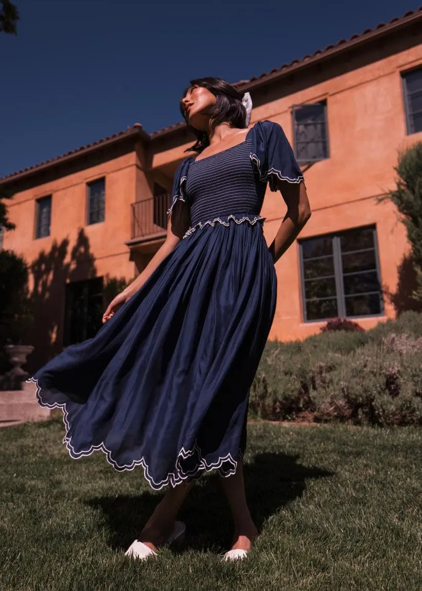 Helen Dress Dresses - JessaKae - Helen Dress - Navy / XXS