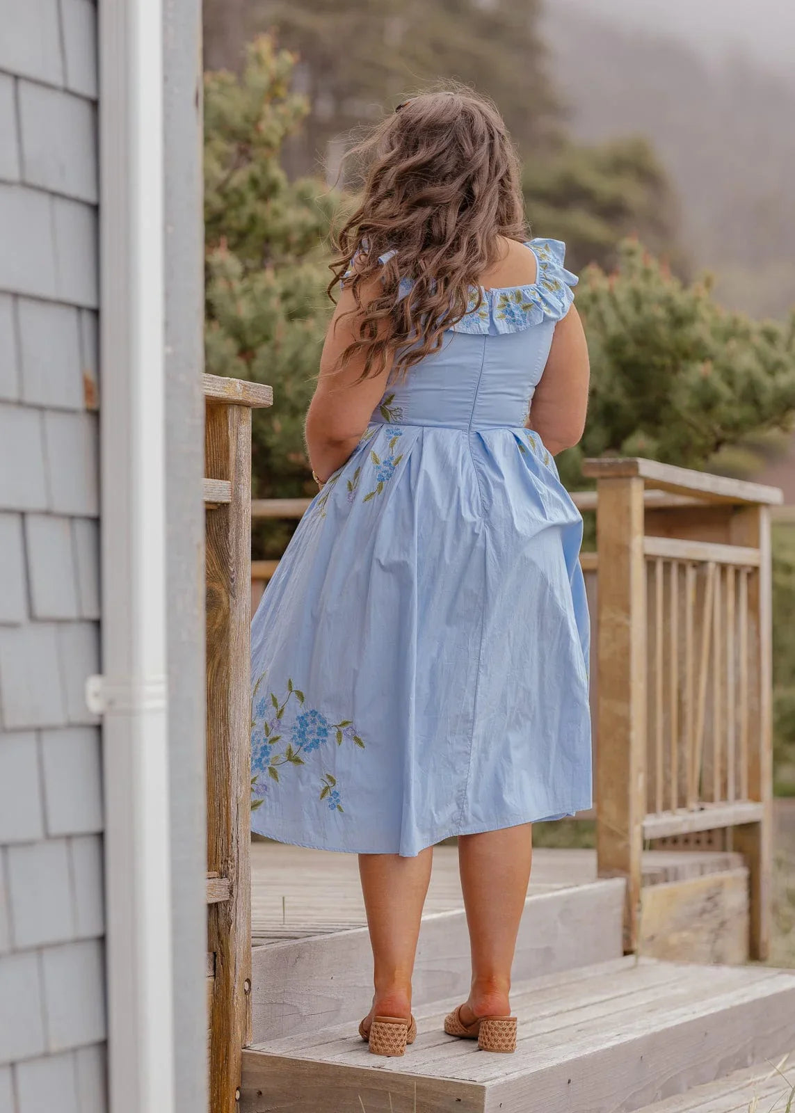 Hydrangea Dress - JessaKae - Hydrangea Dress - Blue / XXS