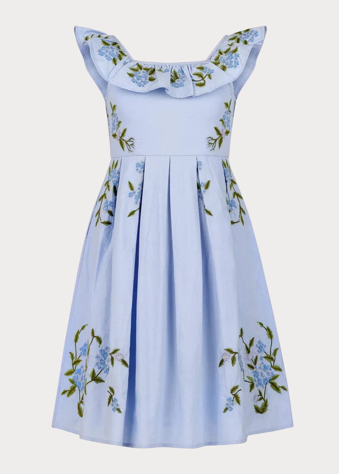 Hydrangea Girls Dress - JessaKae - Hydrangea Girls Dress - Blue / 12-18M