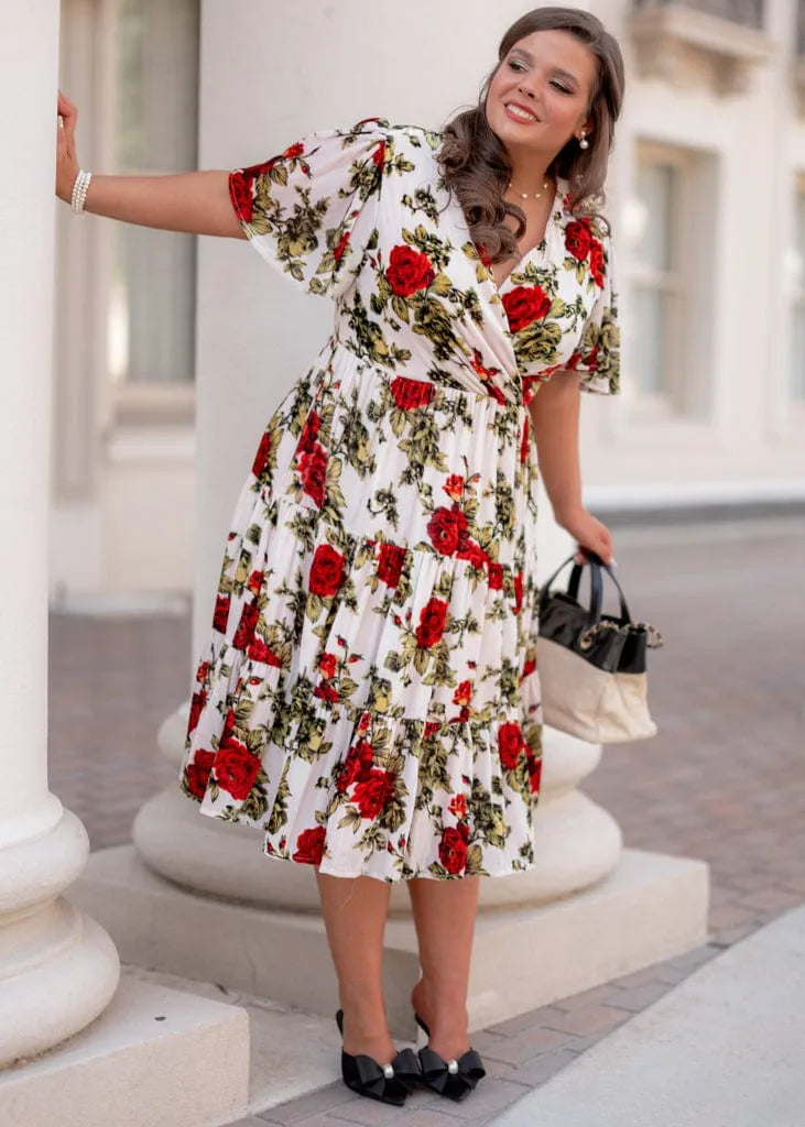 Isabella Dress Dresses - JessaKae - Isabella Dress - Vintage Rose / XXS