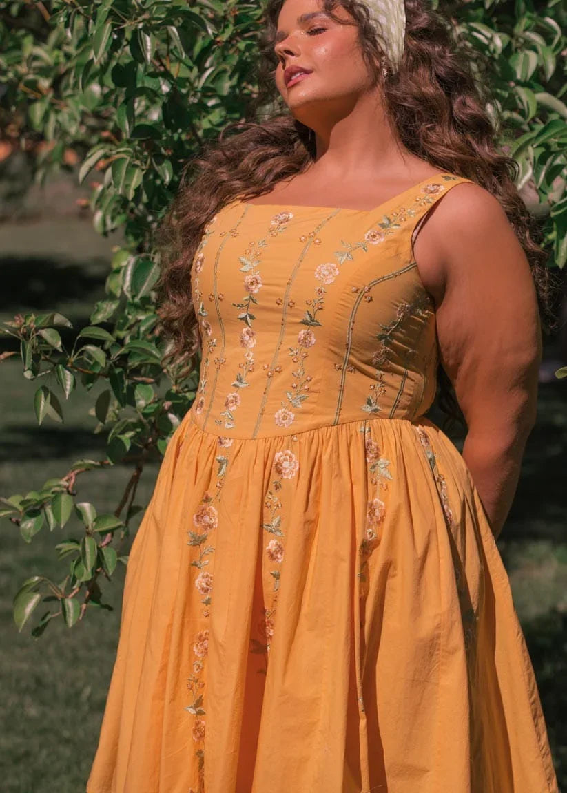 June Dress Dresses - JessaKae - June Dress - Apricot / XXS