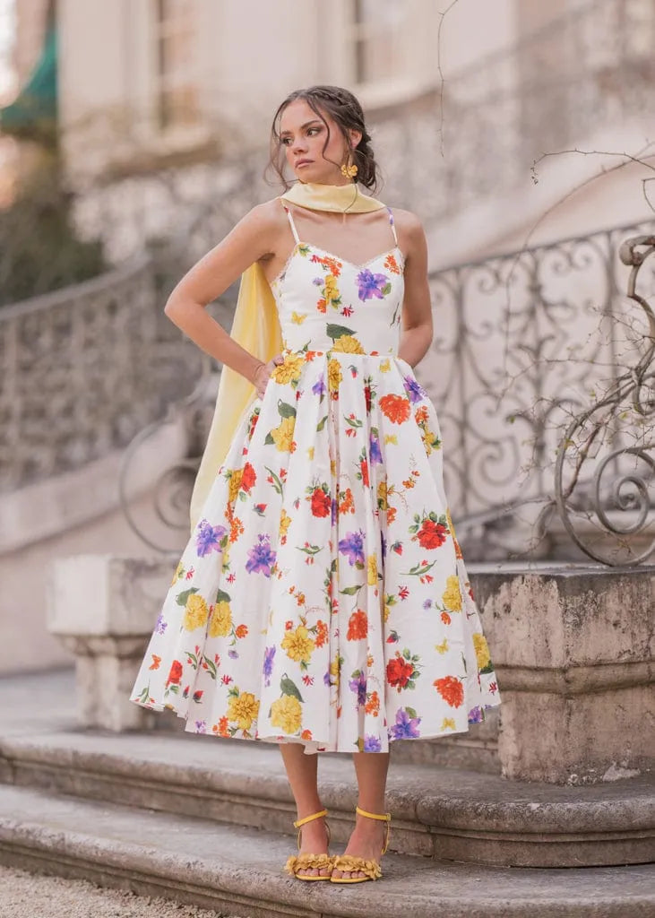 Kelly Dress - JessaKae - Kelly Dress - White Medley / 00