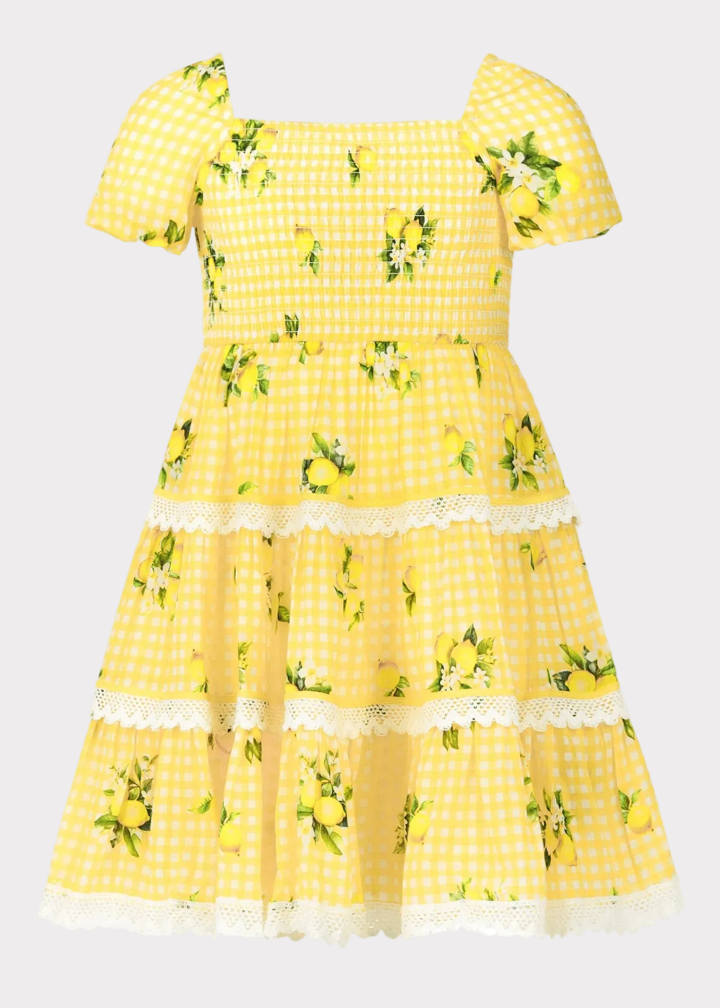 Lemon Meringue Girls Dress Girls Dress - JessaKae - Lemon Meringue Girls Dress - Lemon Meringue / 12-18M