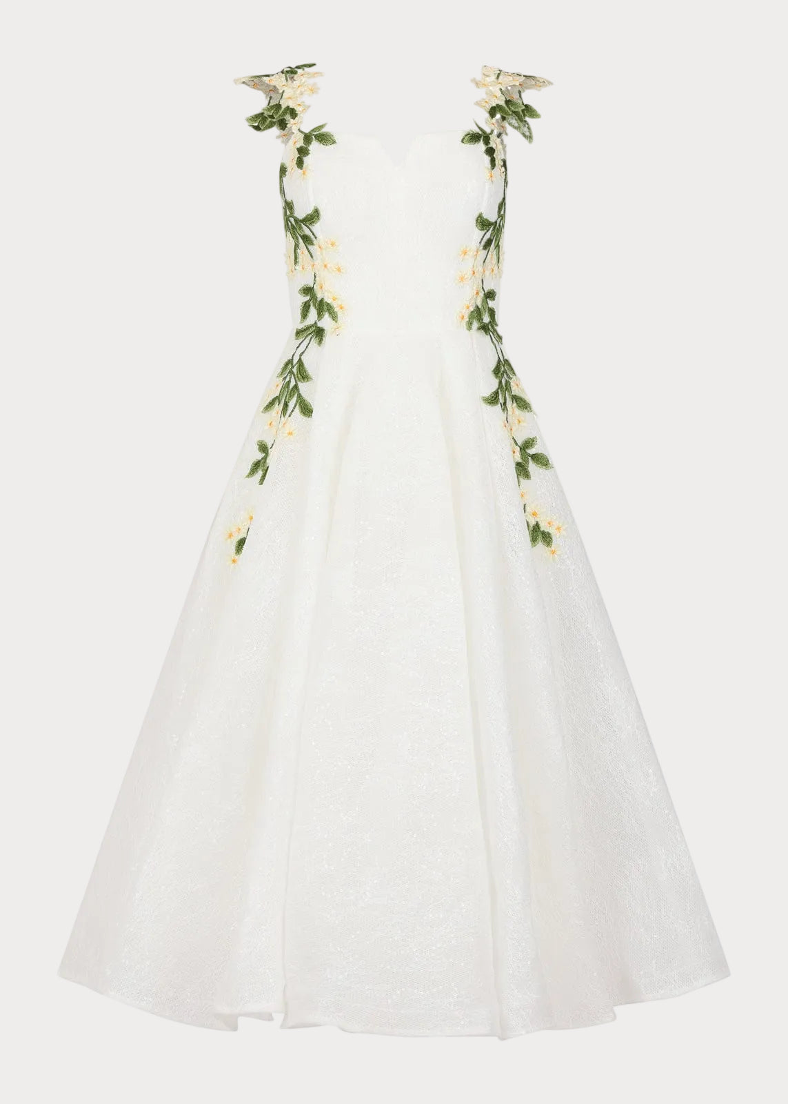 chic size inclusive model wearing JessaKae Lily Petal Dress