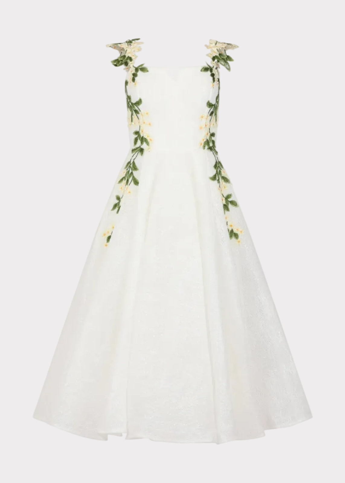 chic size inclusive model wearing JessaKae Lily Petal Dress