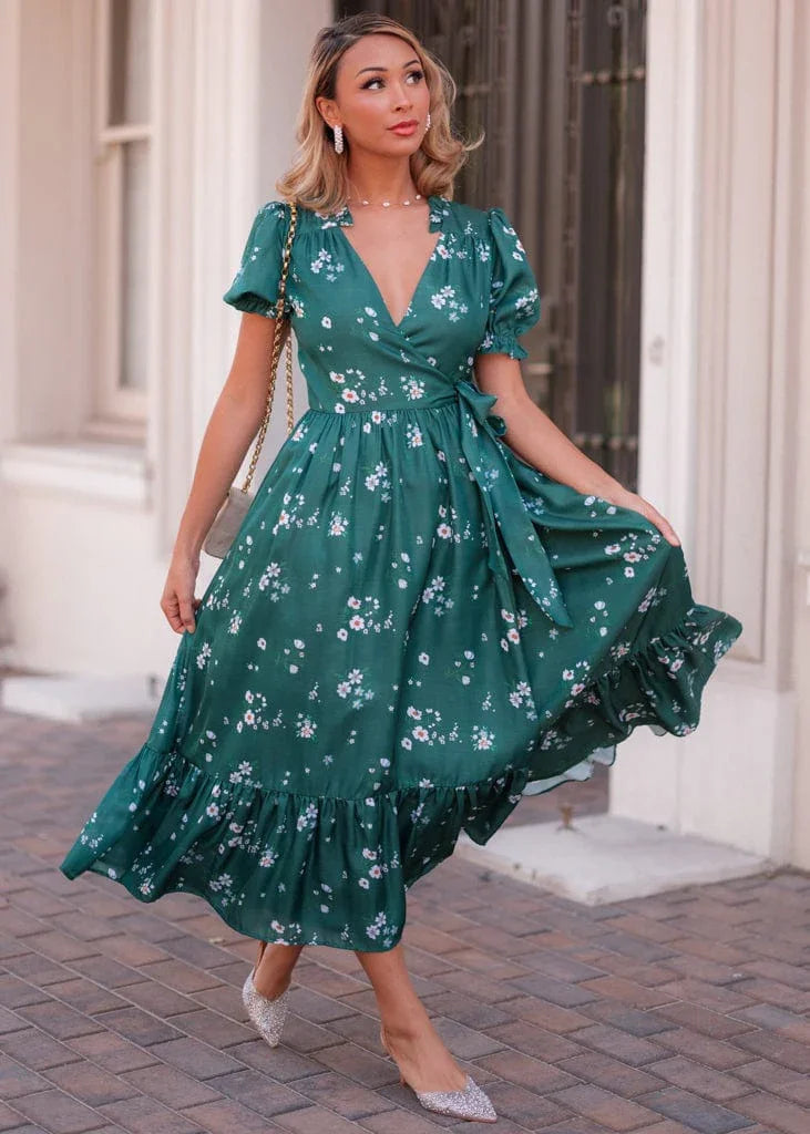 Lorelei Dress Dresses - JessaKae - Lorelei Dress - Evergreen Meadow / XXS