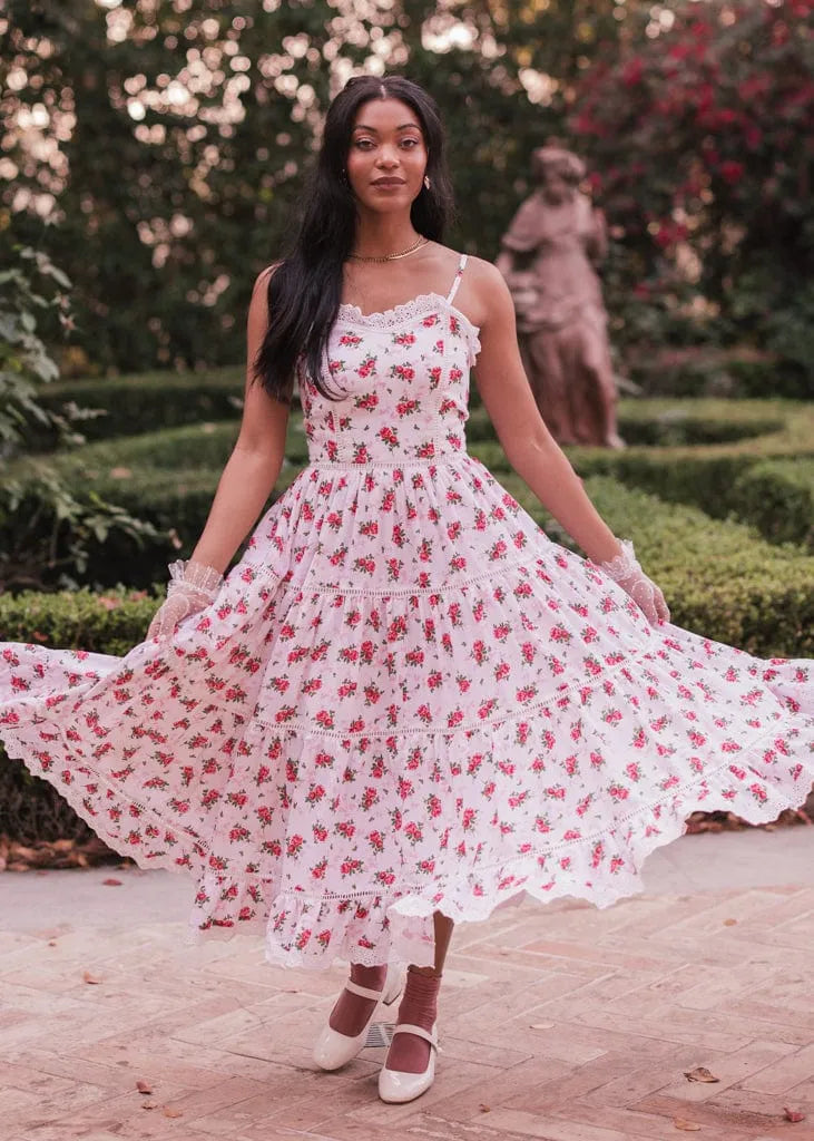 Madeline Dress Dresses - JessaKae - Madeline Dress - Rosy Lace / XXS