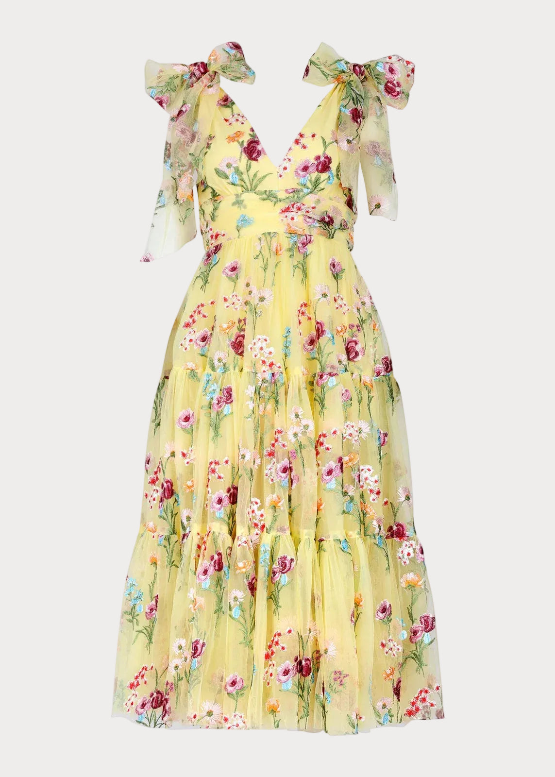 Margaret Midi Dress Yellow - JessaKae - Margaret Midi Dress Yellow - XXS