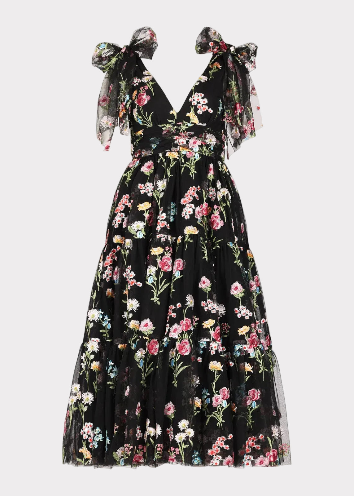 Margaret Midi Dress Black - JessaKae - Margaret Midi Dress Black - XXS