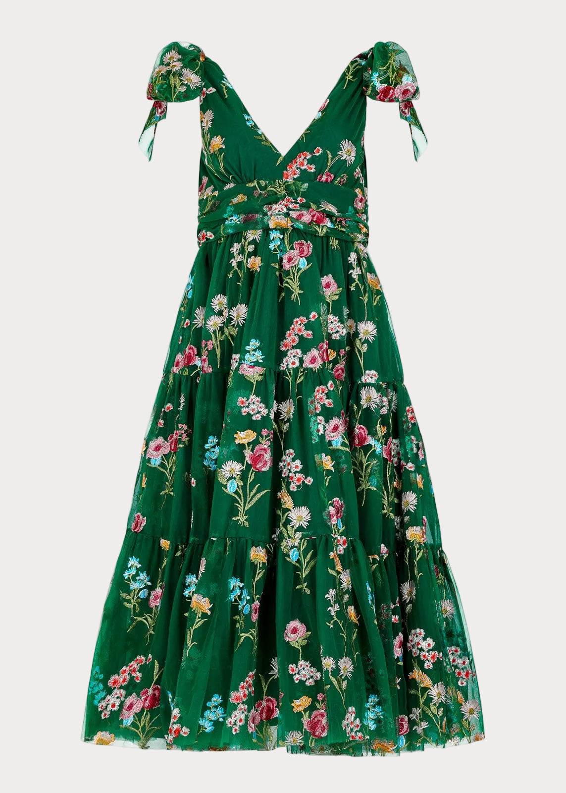 Margaret Midi Dress Green Dresses - JessaKae - Margaret Midi Dress Green - XXS