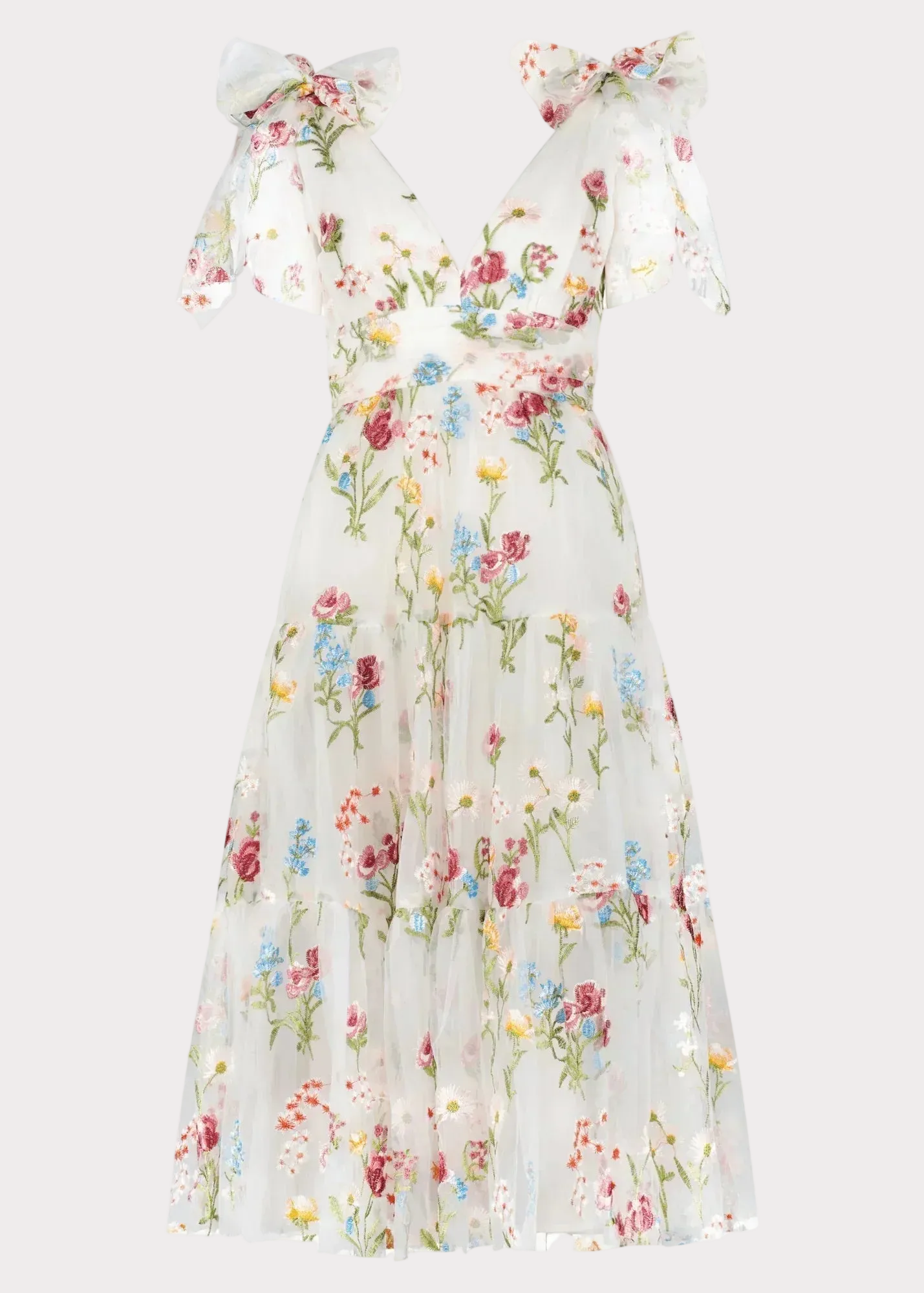 Margaret Floral Midi Dress White | Occasion Dress in Sizes XXS6X | JessaKae Margaret Floral Midi Dress White | Occasion Dress in Sizes XXS6X | JessaKae