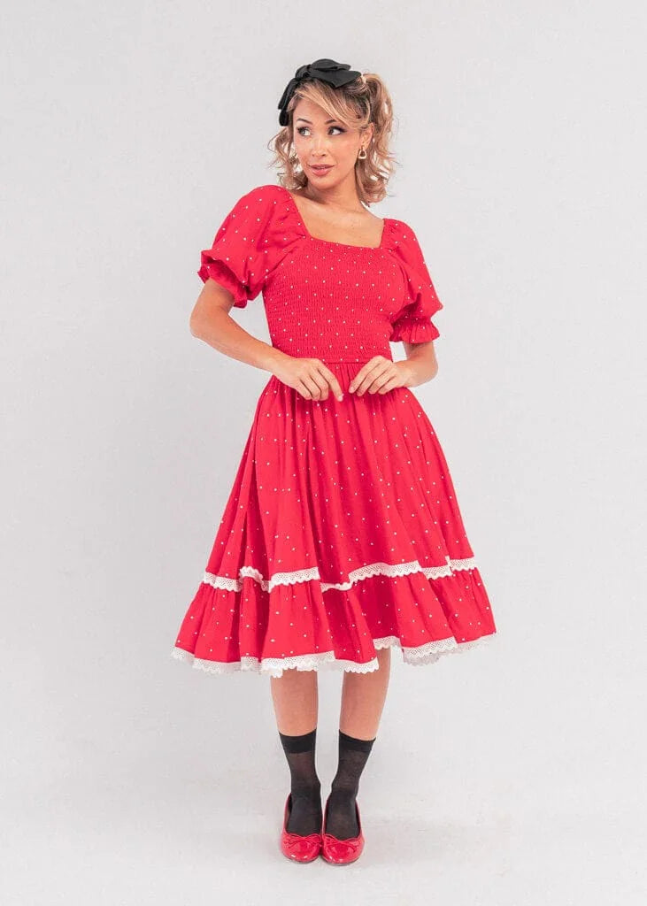 Minnie Dress Dresses - JessaKae - Minnie Dress - Minnie Red / XXS