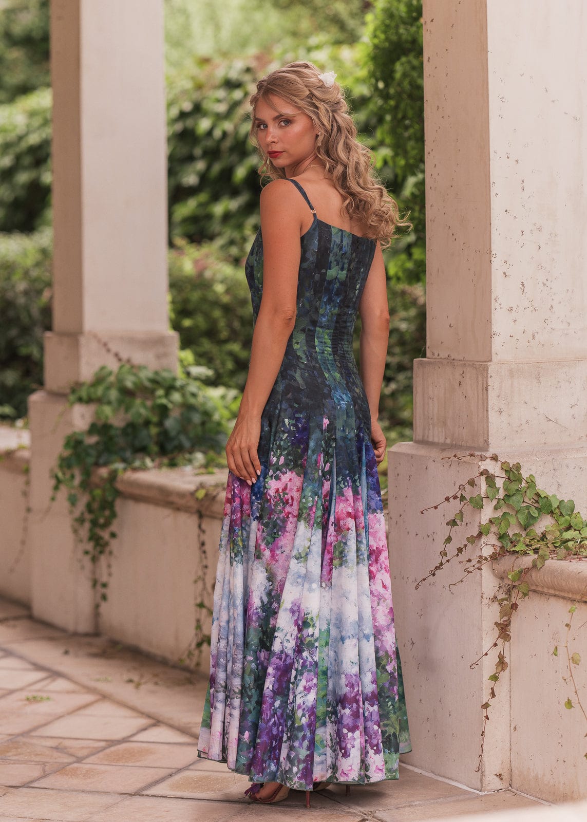 chic size inclusive model wearing JessaKae Monet Dress