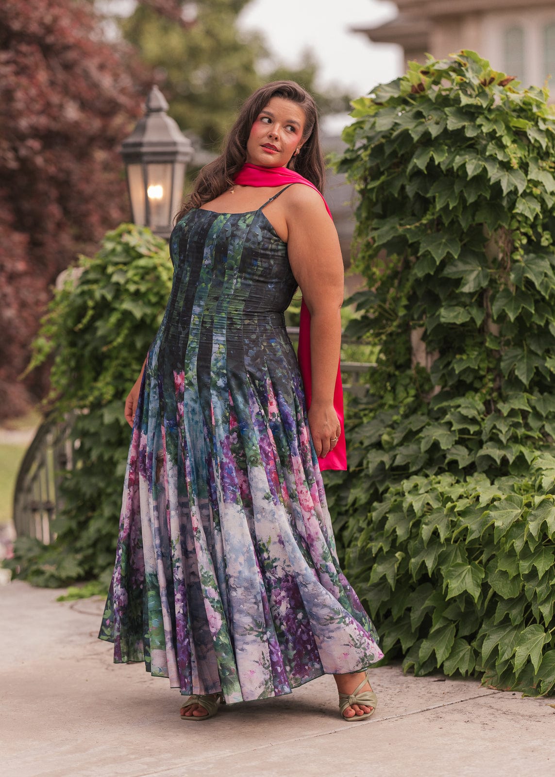 chic size inclusive model wearing JessaKae Monet Dress