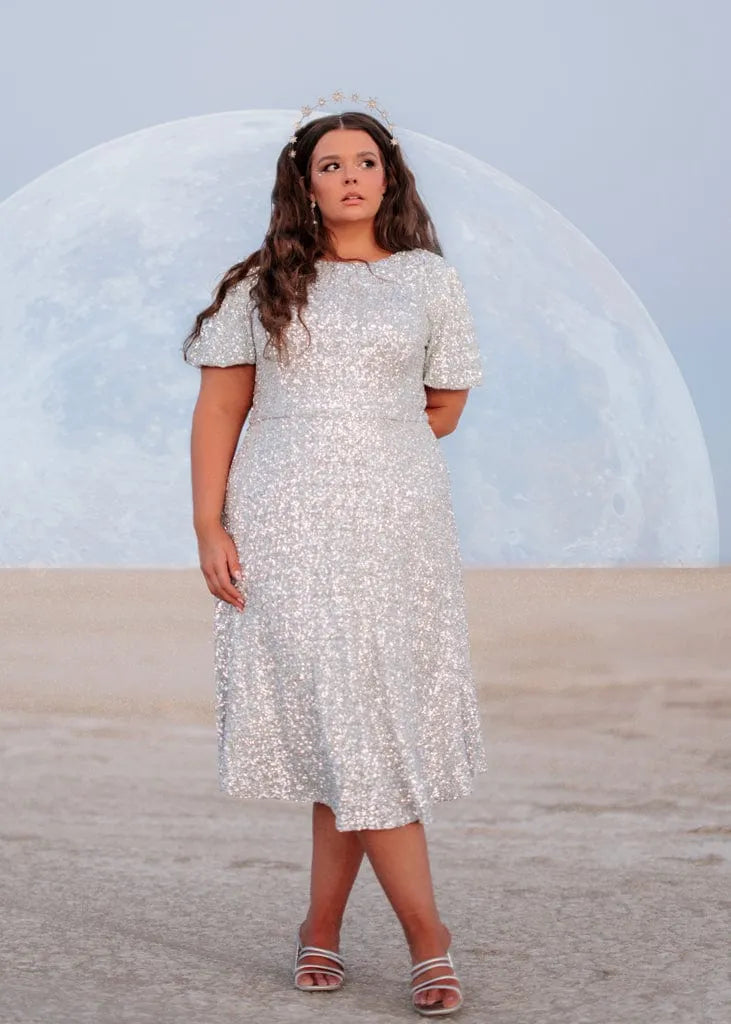 Nova Dress Dresses - JessaKae - Nova Dress - Starlight Silver / XXS