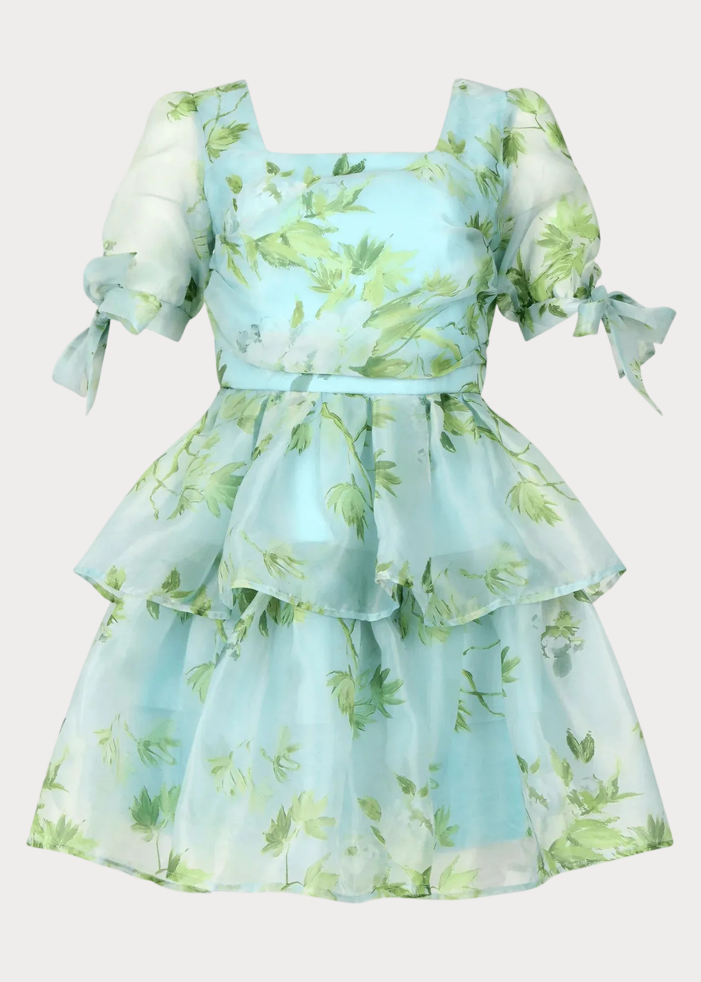 Petal Dress Dresses - JessaKae - Petal Dress - Sky Bloom / XXS