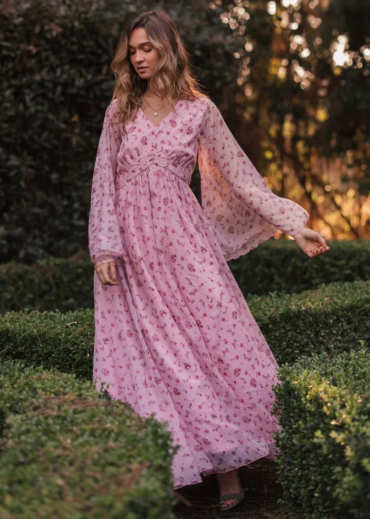 Rosamund Dress - JessaKae - Rosamund Dress - Rose Gloss / XXS