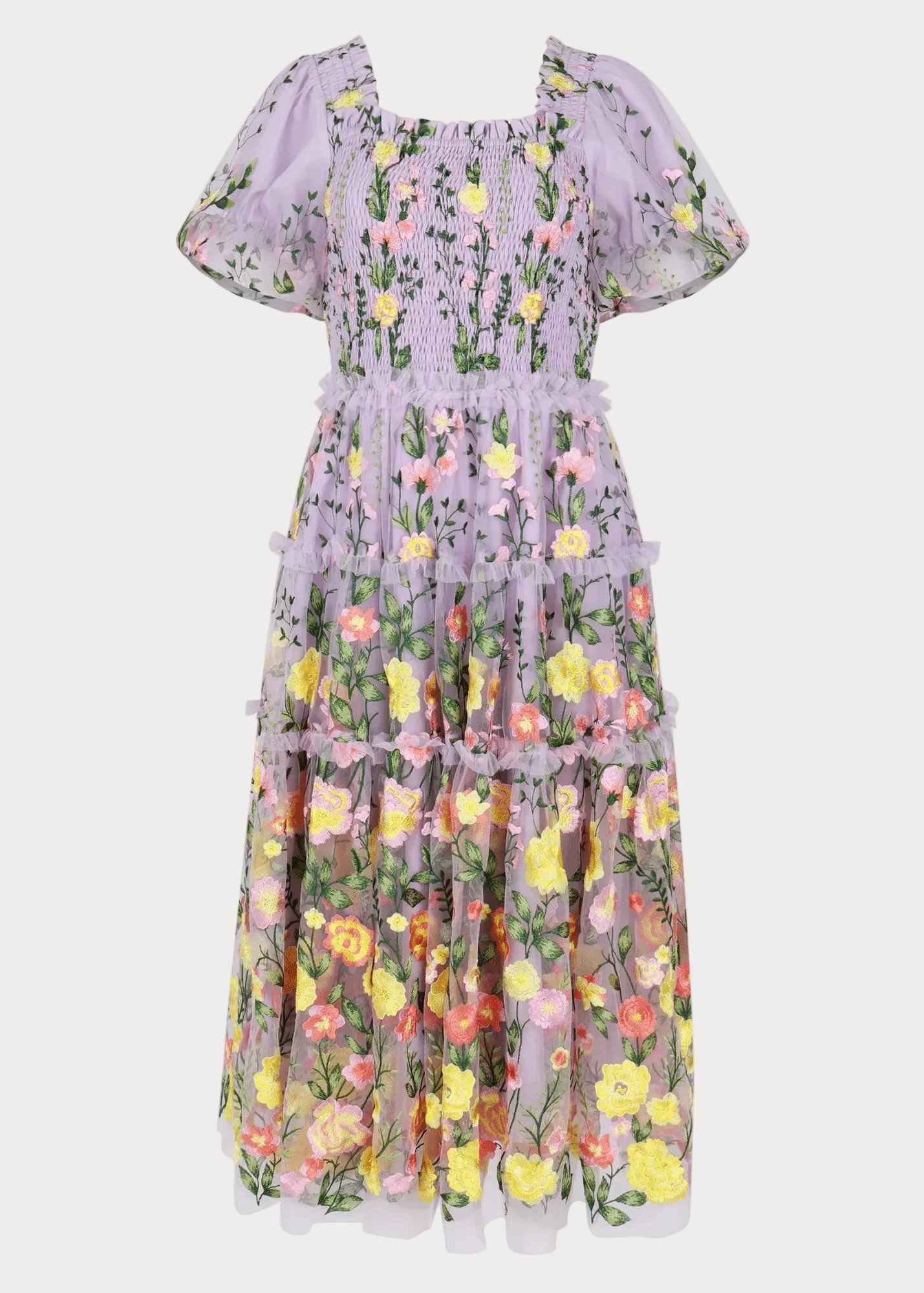 Rose Dress Dresses - JessaKae - Rose Dress - Lilac Rose / XXS