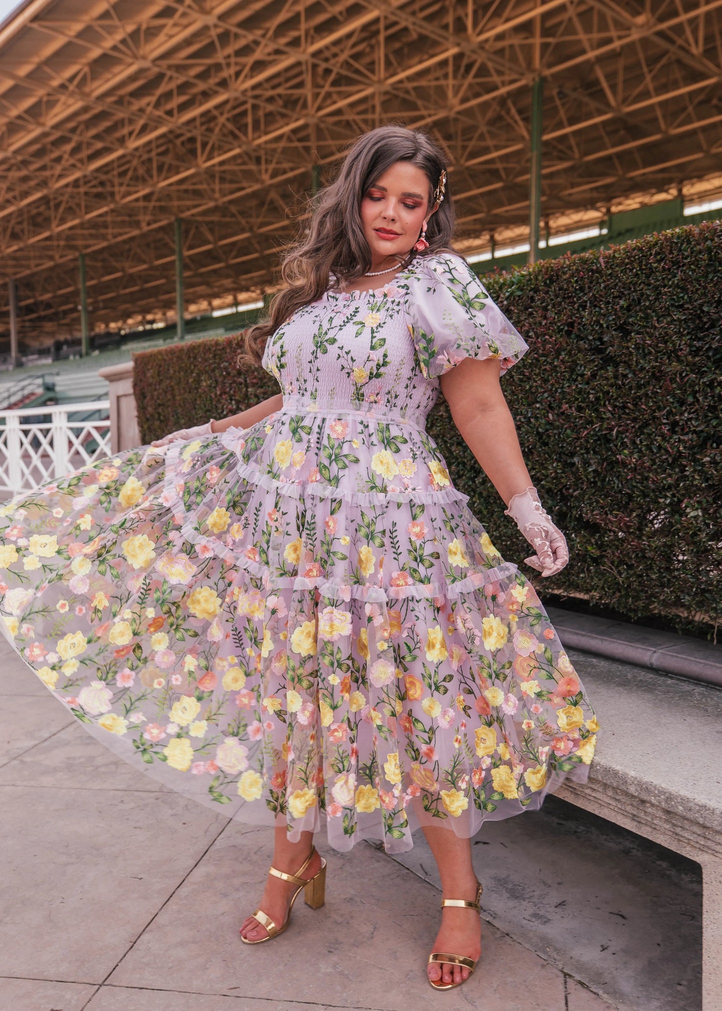Rose Dress Dresses - JessaKae - Rose Dress - Lilac Rose / XXS