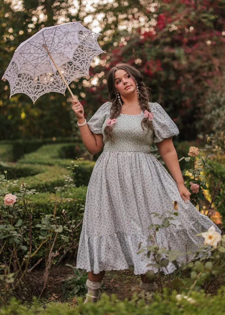 Rosie Posie Dress Dresses - JessaKae - Rosie Posie Dress - Tea Green / XXS