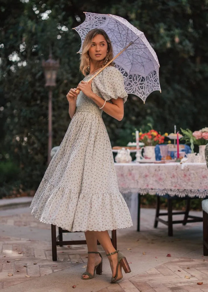 Rosie Posie Dress Dresses - JessaKae - Rosie Posie Dress - Tea Green / XXS