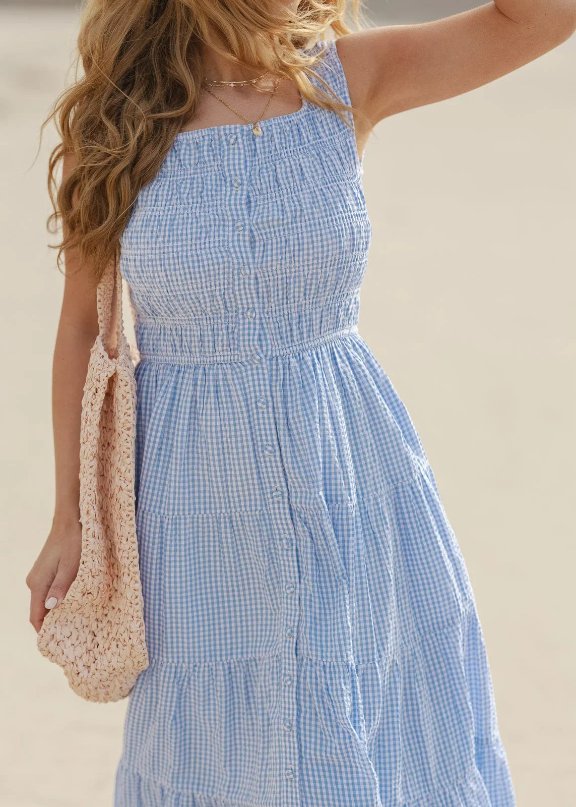 Seabrooke Dress - JessaKae - Seabrooke Dress - Blue Shell / XXS