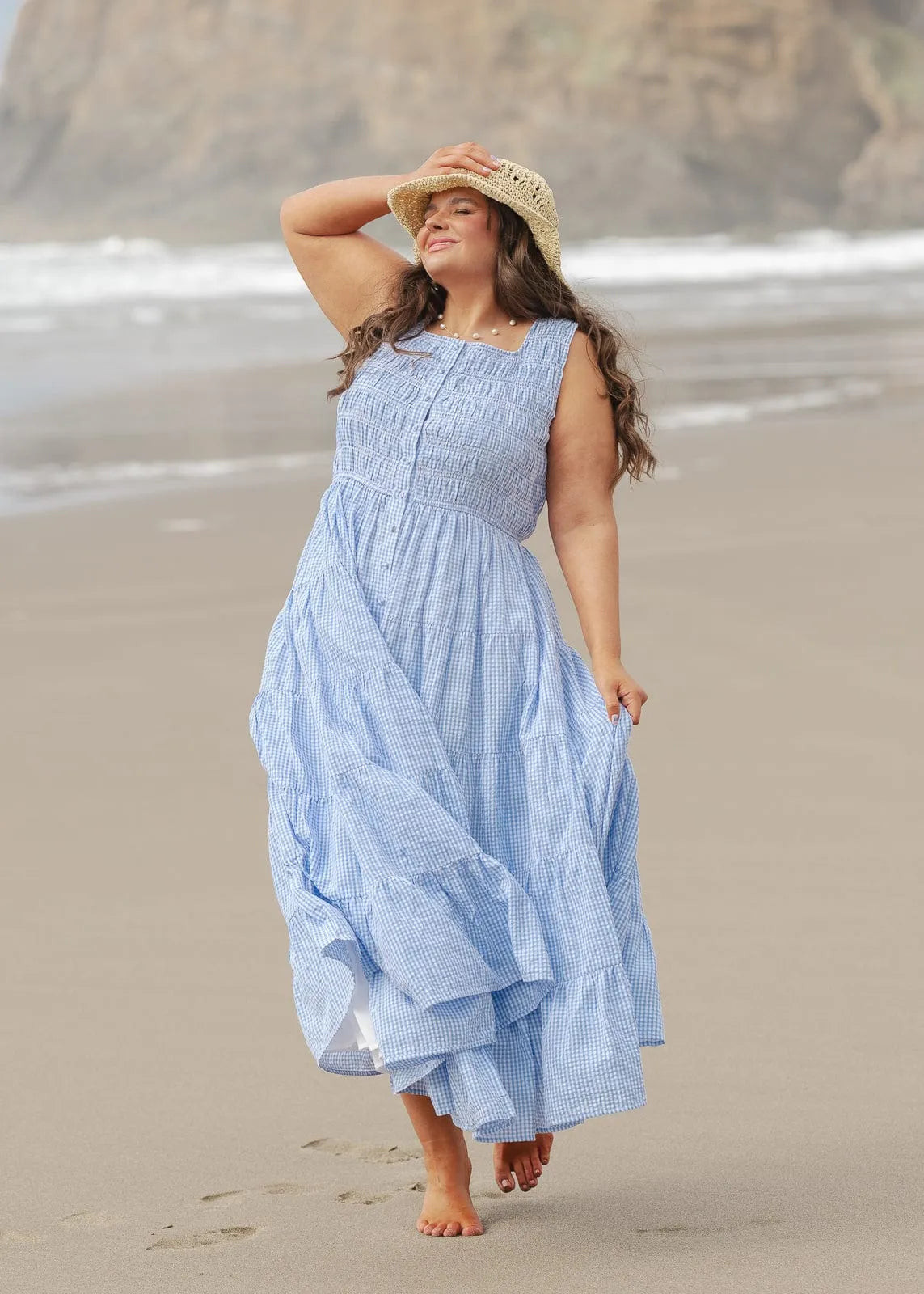 Seabrooke Dress - JessaKae - Seabrooke Dress - Blue Shell / XXS