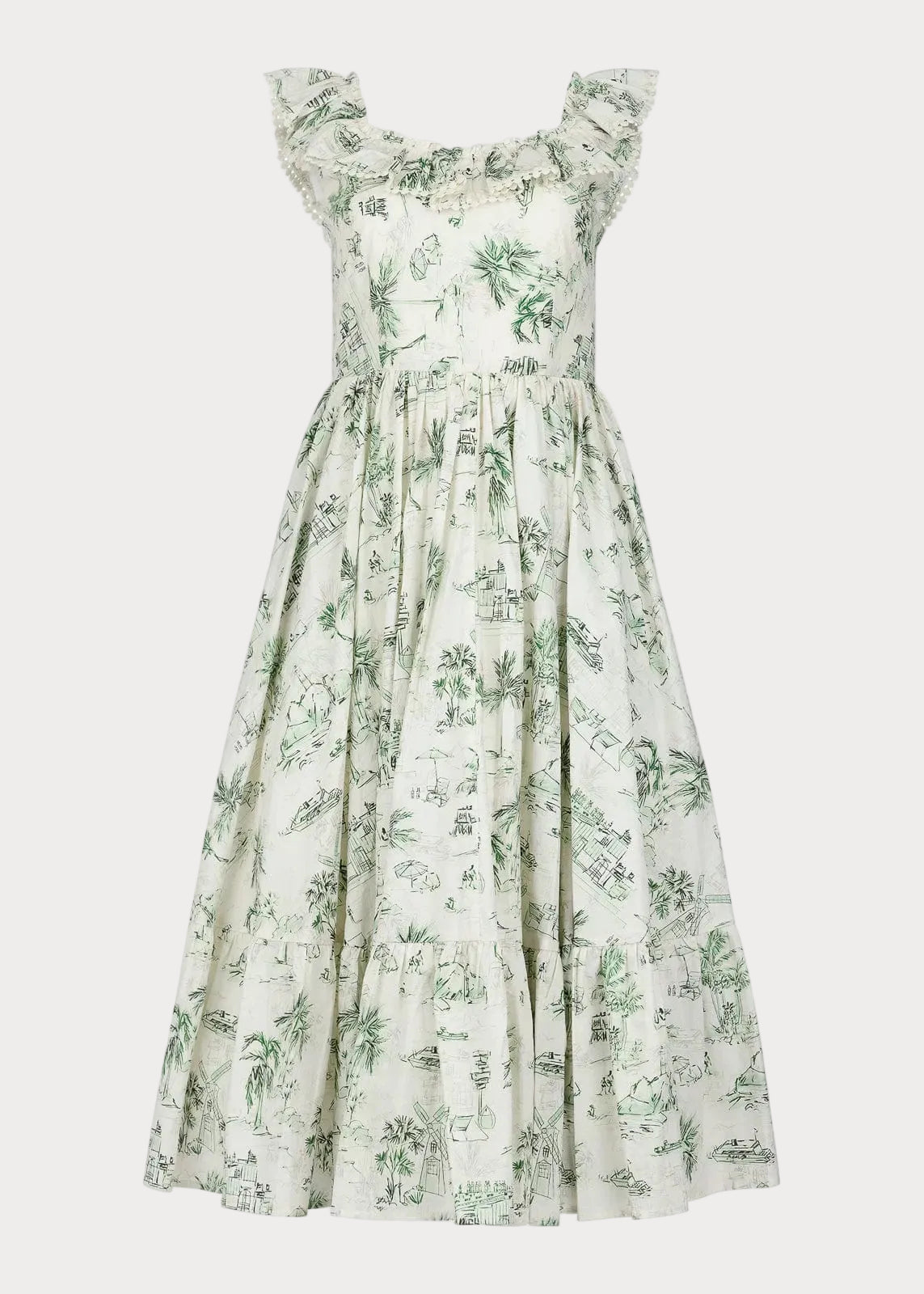 Seaside Dress - JessaKae - Seaside Dress - Porcelain Tide / XXS