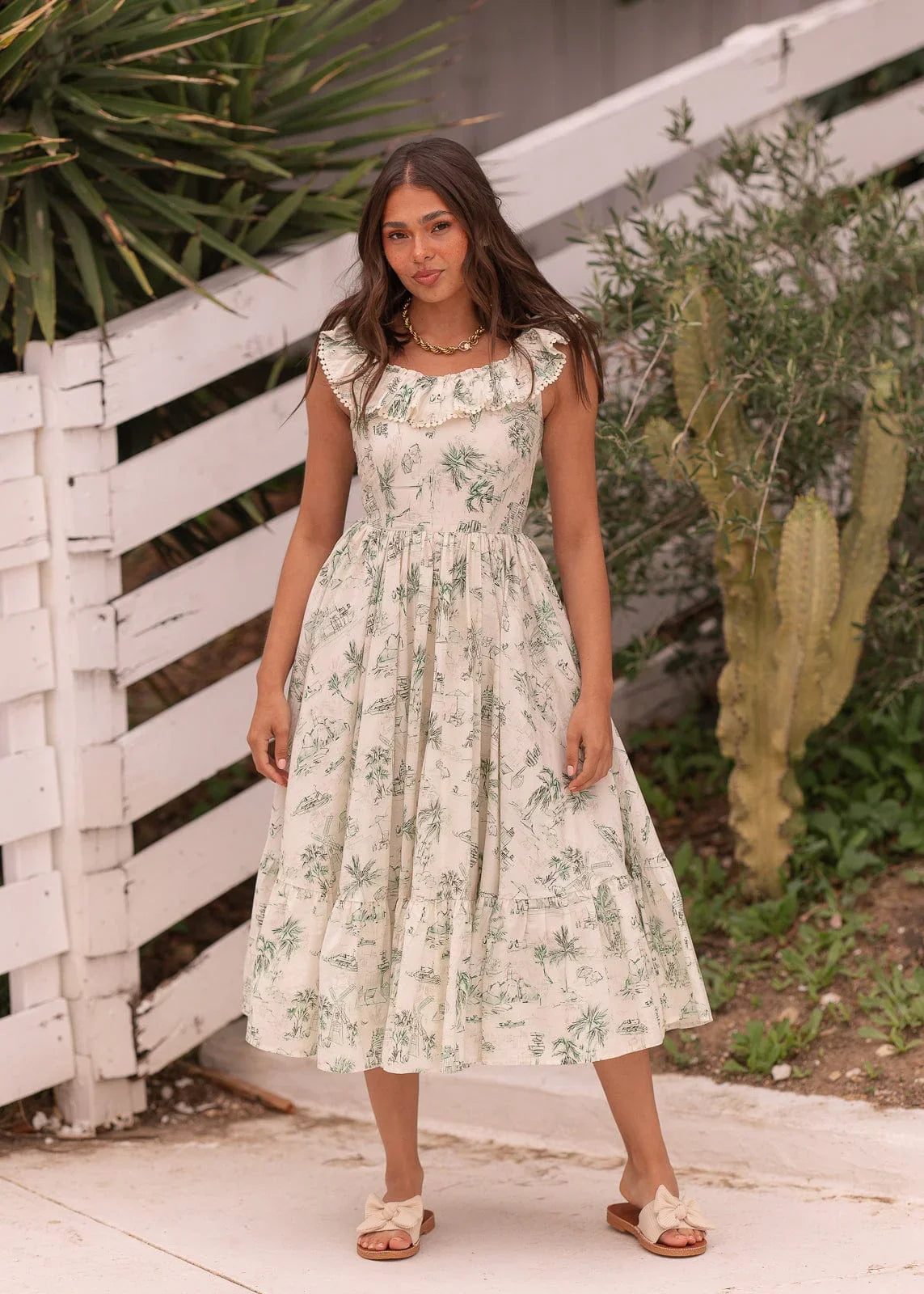 Seaside Dress - JessaKae - Seaside Dress - Porcelain Tide / XXS